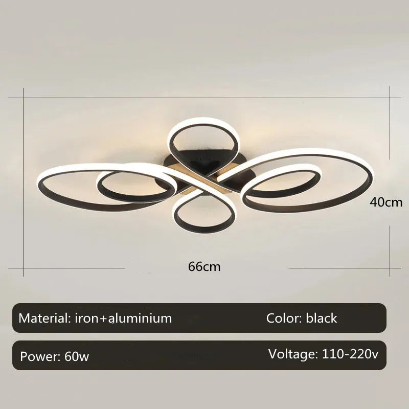 Remote Dimmable Chandelier for Living Room & Bedroom