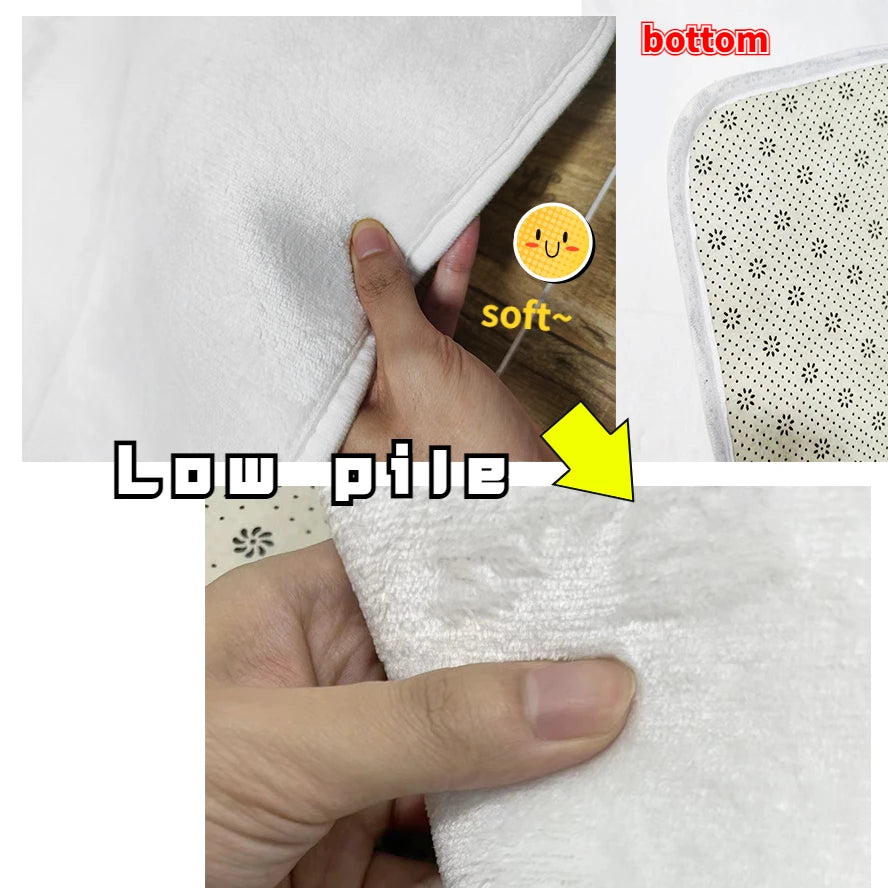 Modern Non-Slip Flannel Rug