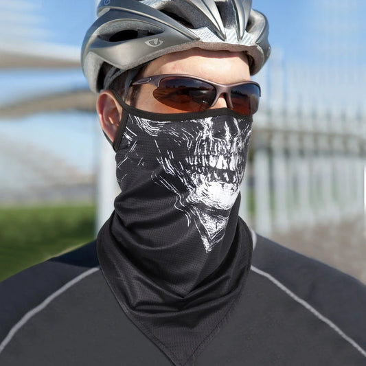 Skull Print Neck Gaiter Mask