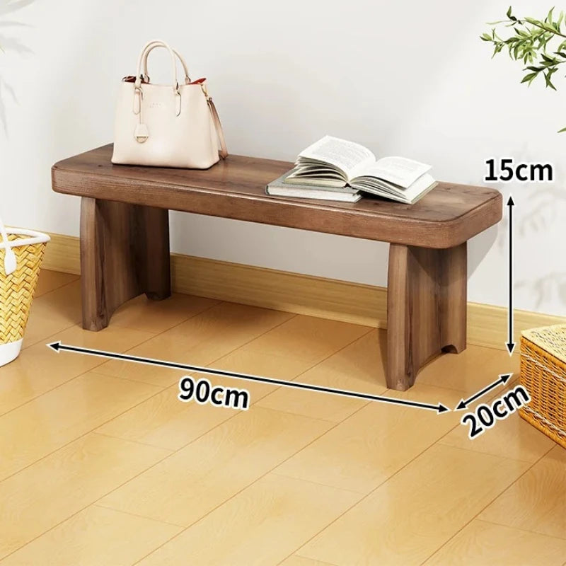 Solid Wood Entryway Bench