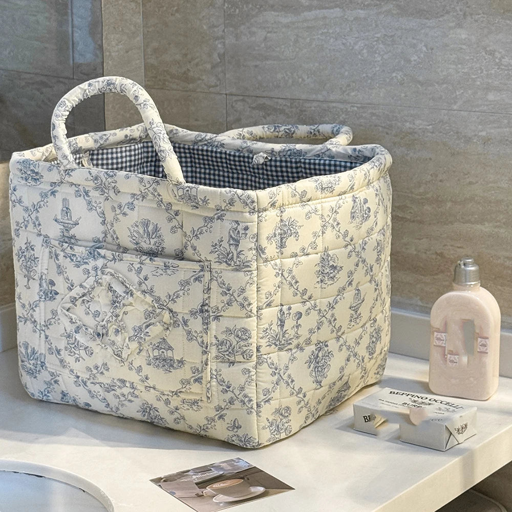 Floral Foldable Storage Basket