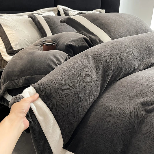 Luxury Milk Velvet Duvet Cover Set