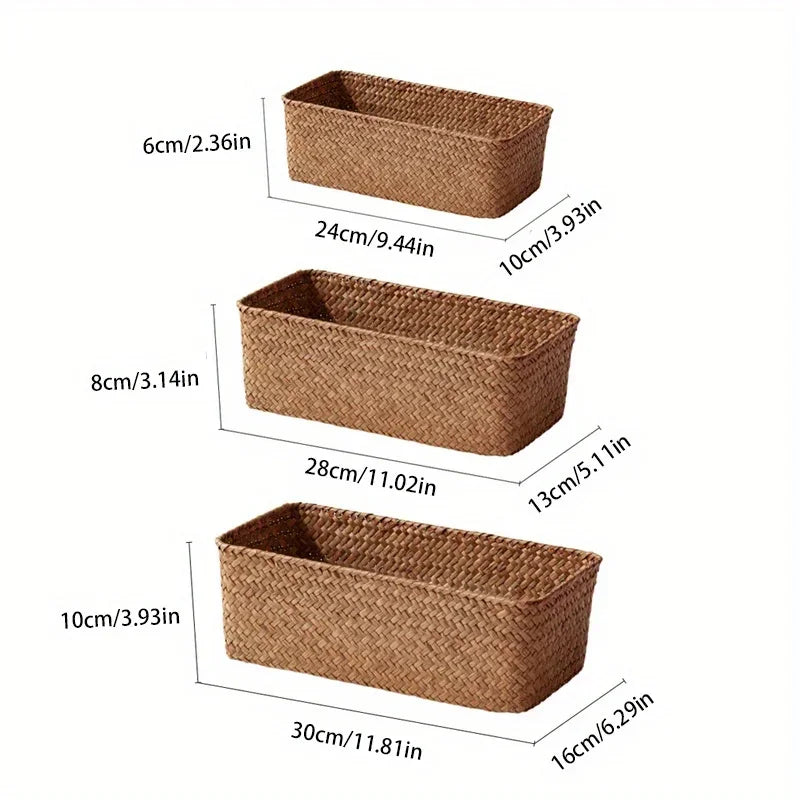 Handwoven Seagrass Storage Basket
