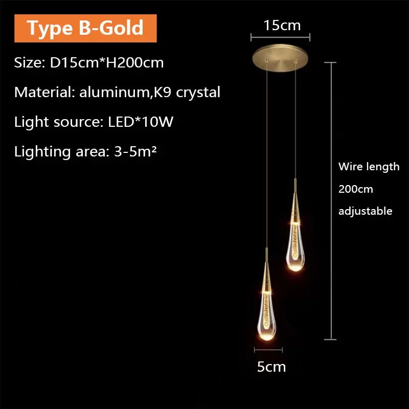 Crystal LED Pendant Light