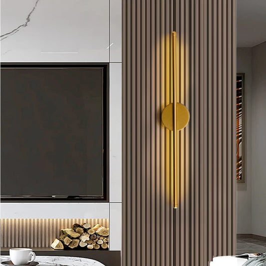 Modern Gold & Black LED Wall Sconce