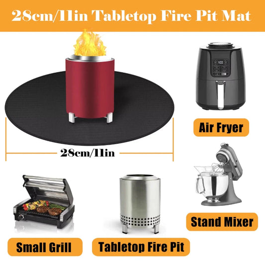 Flame-Resistant Fire Mat for Tabletop Stove & BBQ