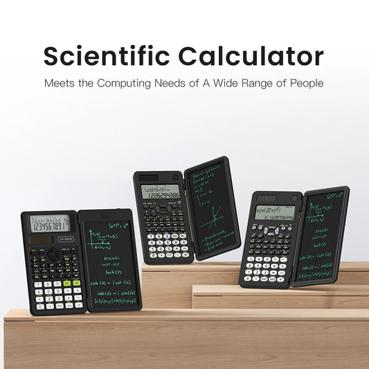 Scientific Calculator with Writing Tablet Foldable