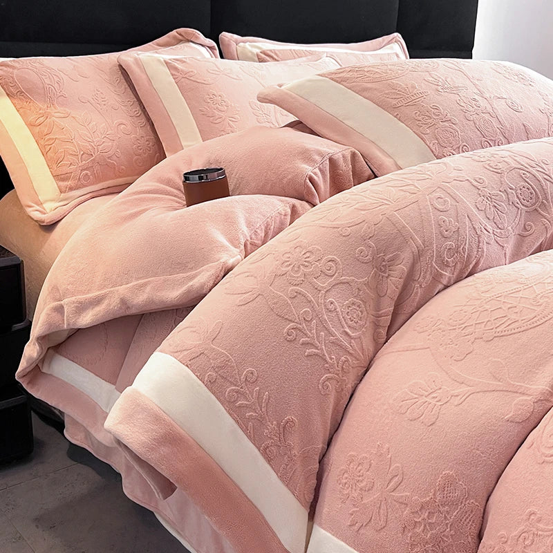 Luxury Milk Velvet Duvet Cover Set