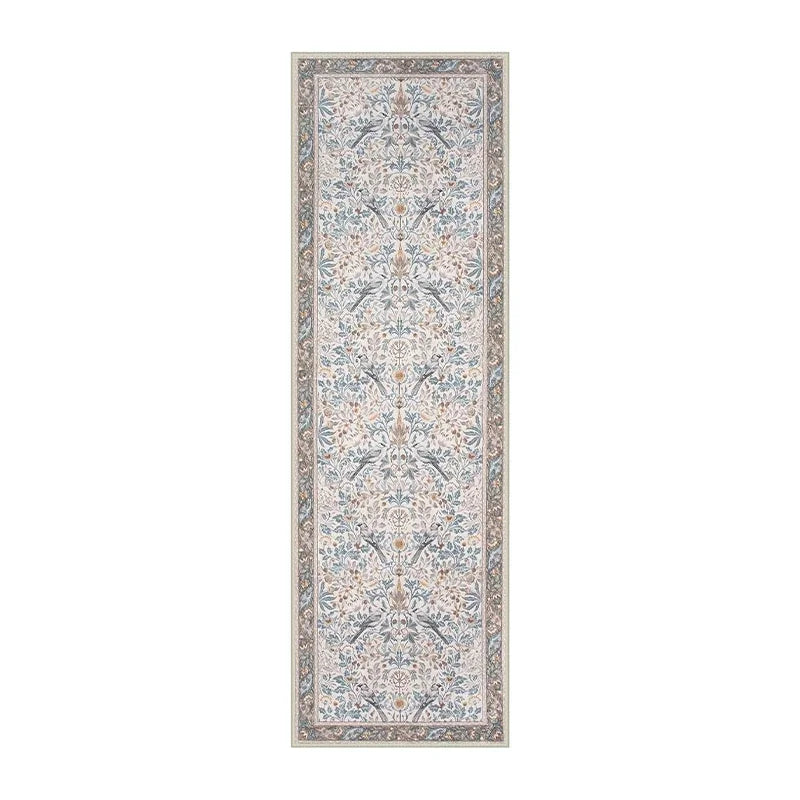 Bohemian Leaf Hallway Runner Rug