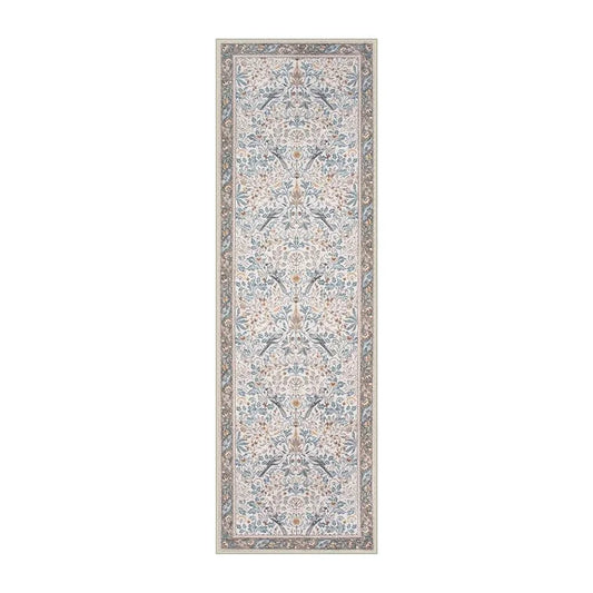 Bohemian Leaf Hallway Runner Rug