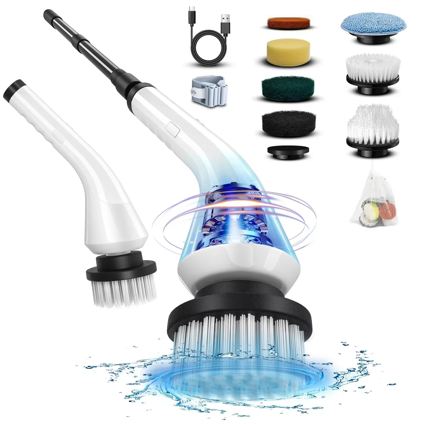 9-in-1 Cordless Electric Rotating Cleaning Brush