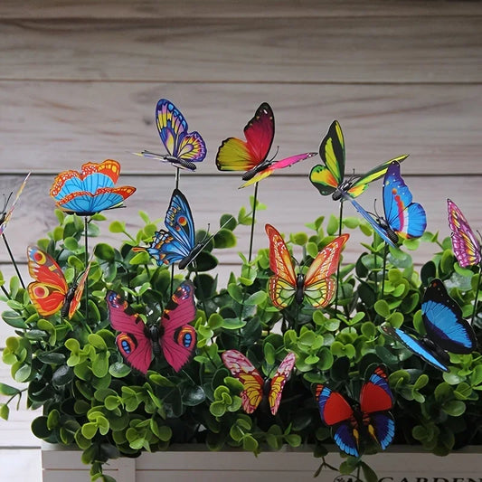 10PCS 3D Butterfly Garden Stakes