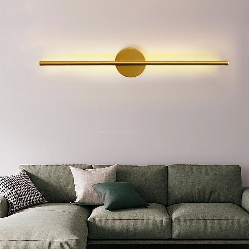 Modern Gold & Black LED Wall Sconce