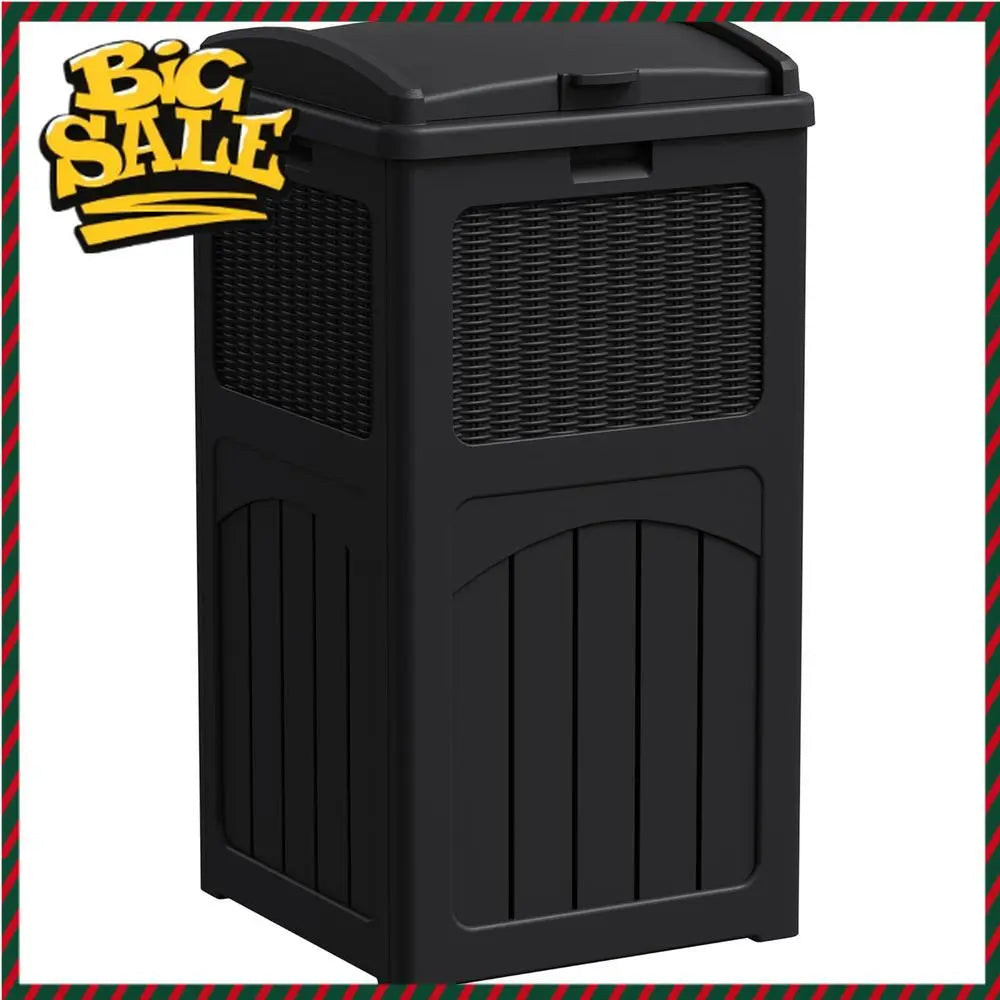33 Gallon Waterproof Outdoor Storage Bin with Lid
