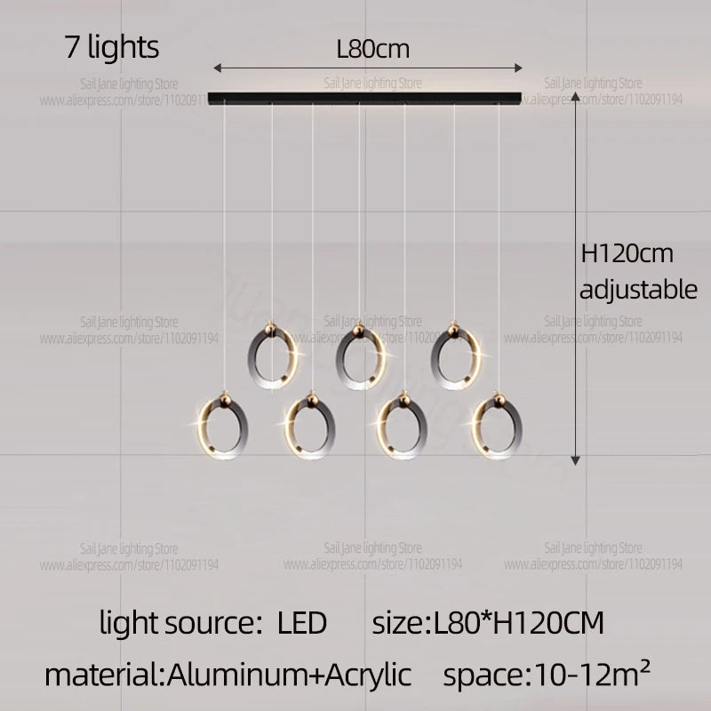 Contemporary Hanging Light for Dining & Kitchen