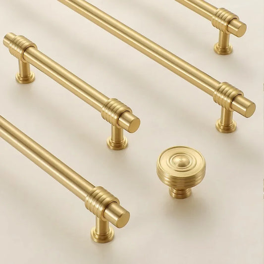 French Solid Brass Cabinet Handles