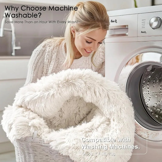Super Soft Round Shaggy Non-Slip Rug