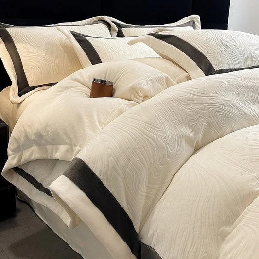 Luxury Milk Velvet Duvet Cover Set