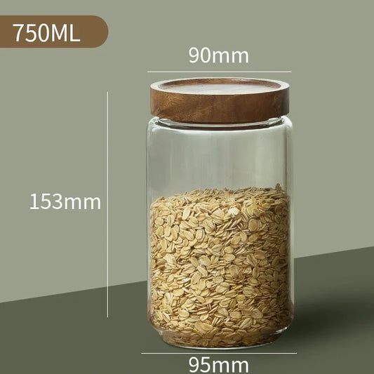 Glass Airtight Storage Bottle Jar