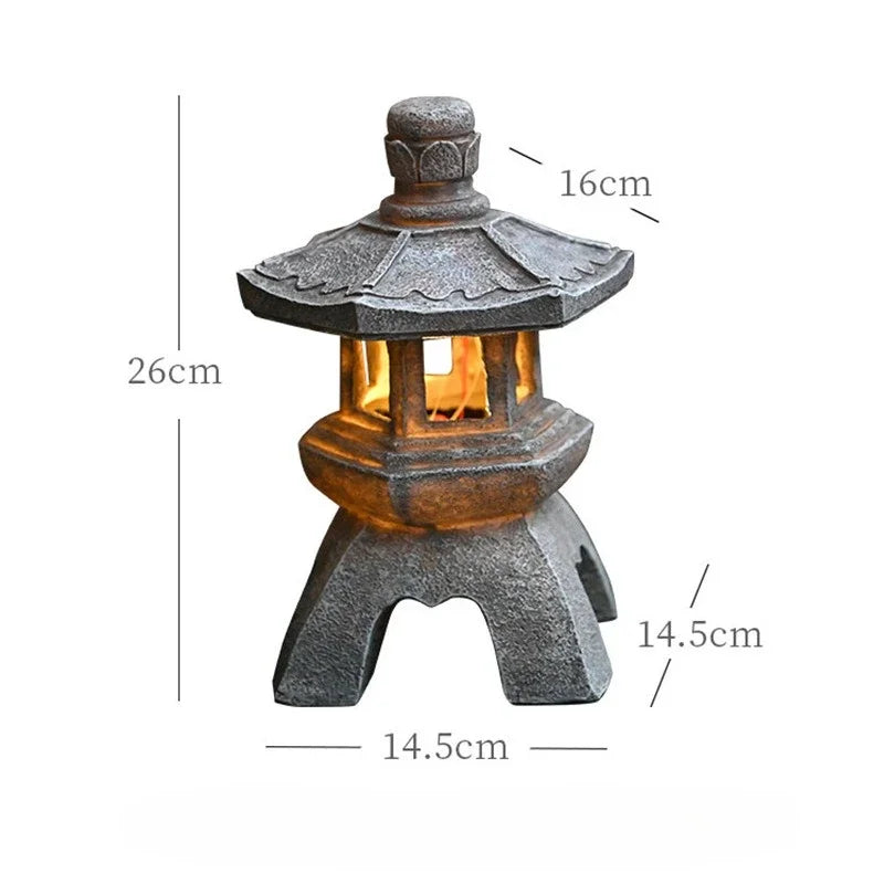 Solar Powered Garden Sculpture with LED Light