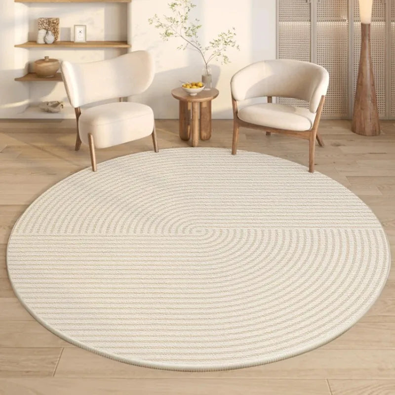 Modern Round Non-Slip Rug for Bedroom