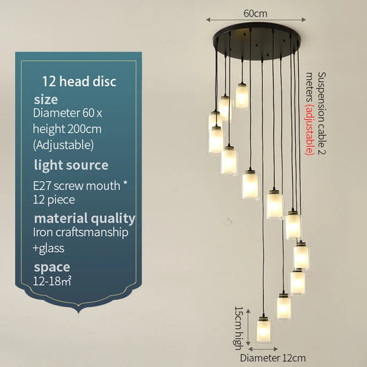 Luxury Staircase & Dining Room Ceiling Light