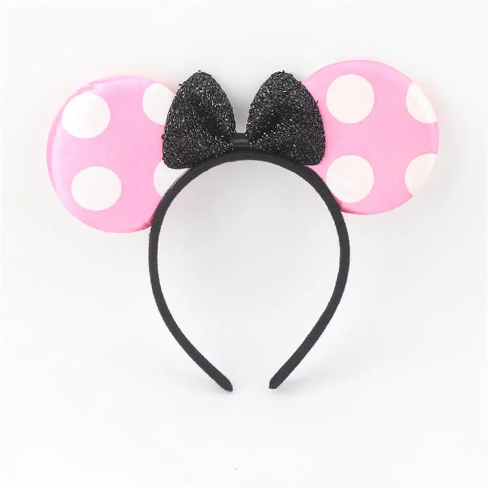 Minnie Mouse Ears Sequin Headband