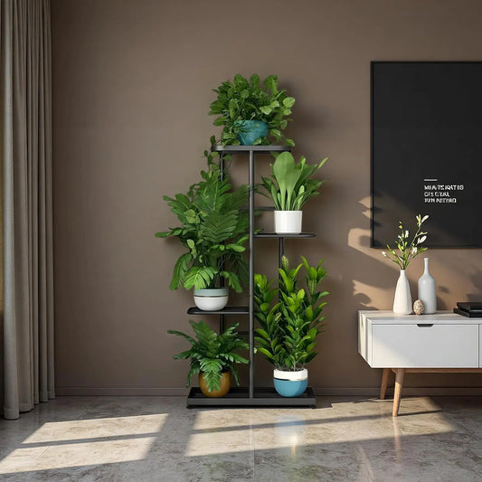 4-Tier Indoor & Outdoor Metal Plant Stand