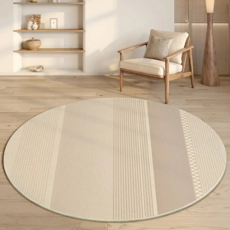 Modern Round Non-Slip Rug for Bedroom