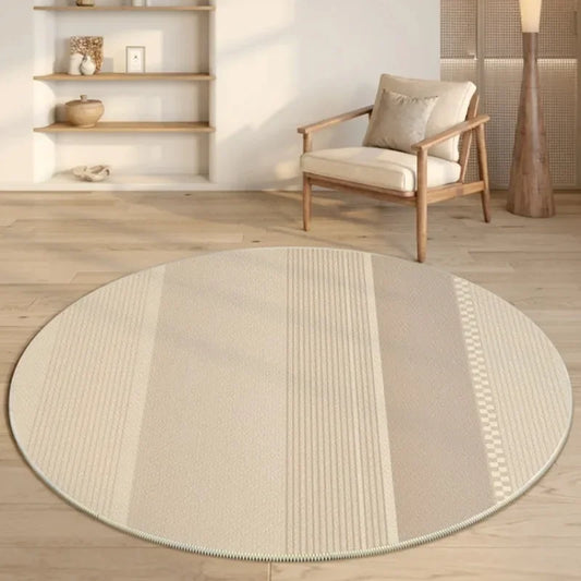 Modern Round Non-Slip Rug for Bedroom