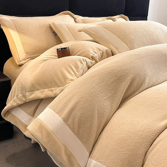 Luxury Milk Velvet Duvet Cover Set