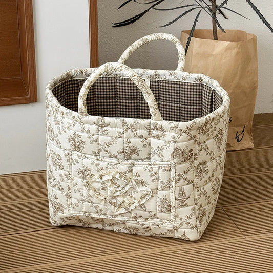 Floral Foldable Storage Basket