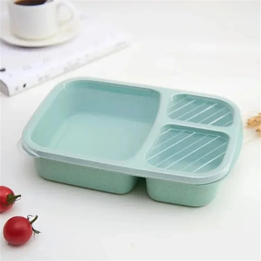 3 Compartment Food Storage Container for Meal Prep & School Lunches
