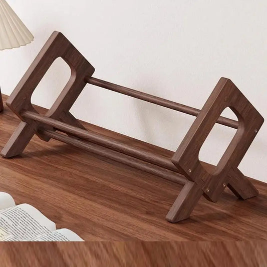 Portable Wooden Book & Magazine Organizer