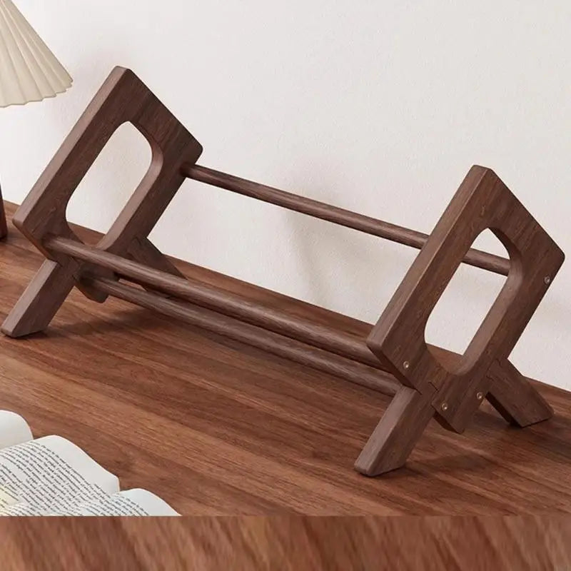 Portable Wooden Book & Magazine Organizer
