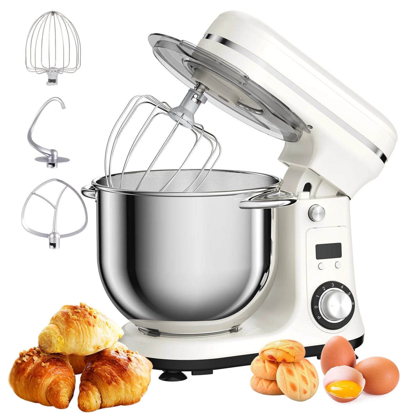 Stand Mixer 1200W with 6-Speed Control