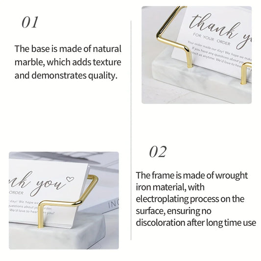 Elegant Marble Business Card Holder
