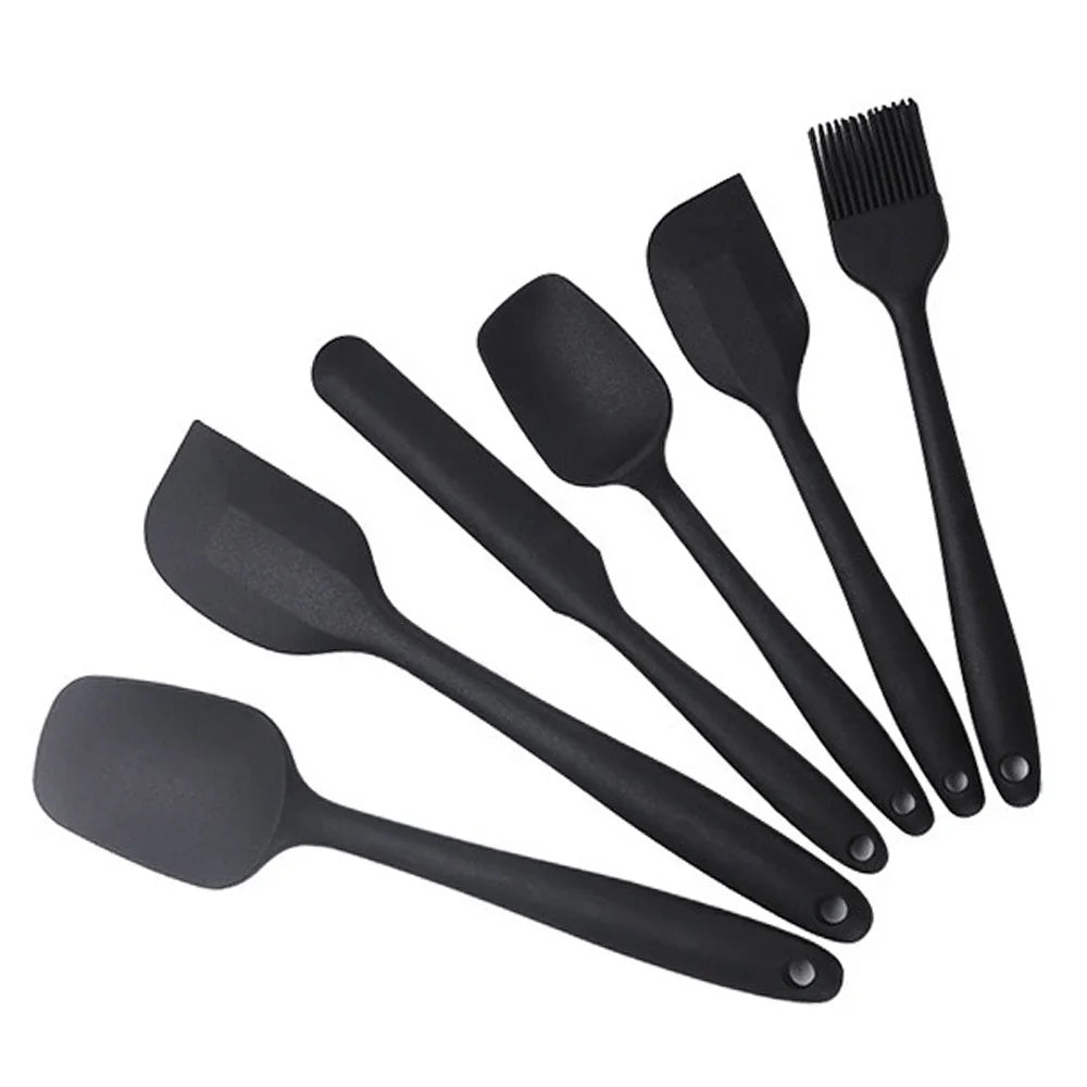 6-Piece Food Grade Silicone Spatula Set