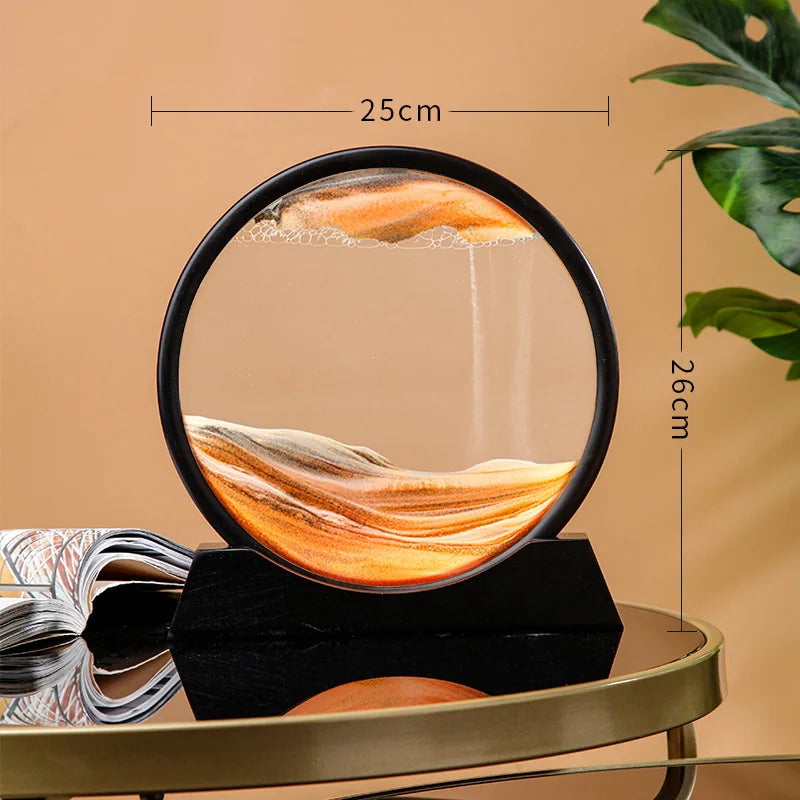 3D Moving Sand Art Picture Quicksand Glass Decor
