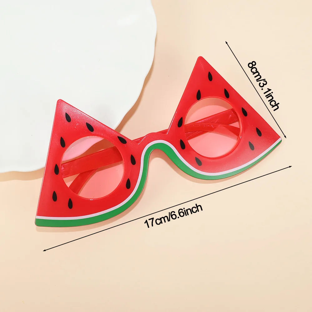Tropical Luau Party Glasses Photo Props Set