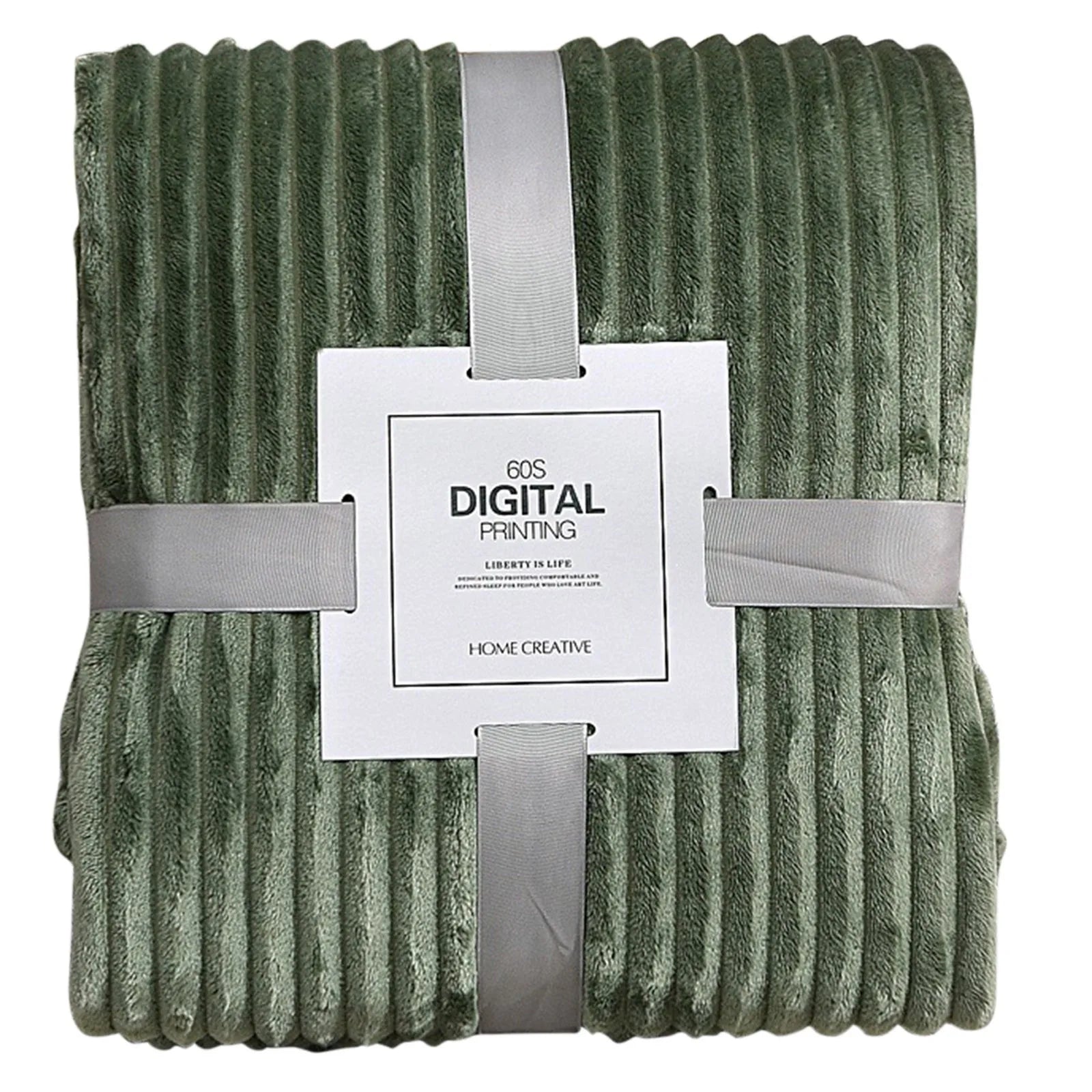 Striped Flannel Throw Blanket