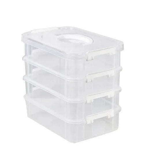 4-Tier Stackable Storage Box
