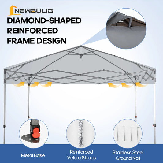 Pop-Up Canopy Tent with Rolling Carry Bag
