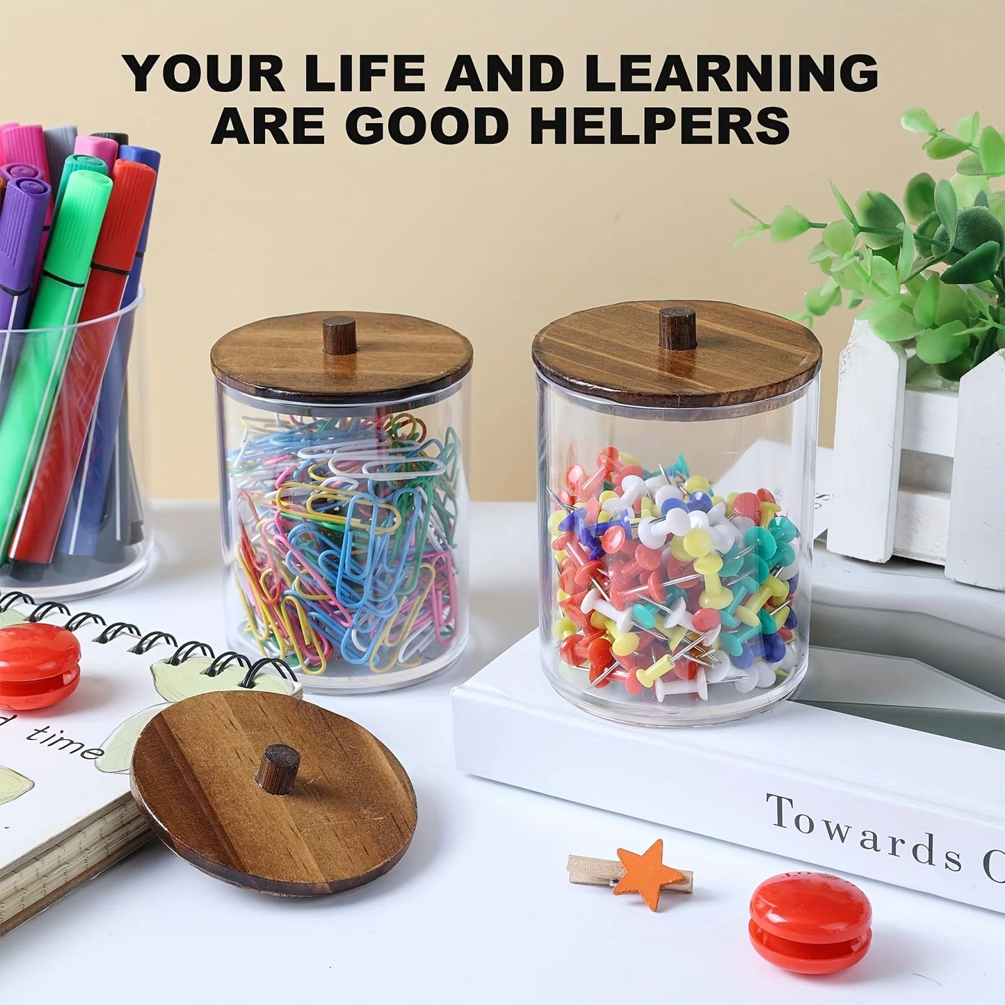 Qtip Holder Dispenser Jars