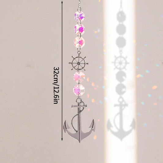 Crystal Suncatcher Wind Chime Hanging Pendant