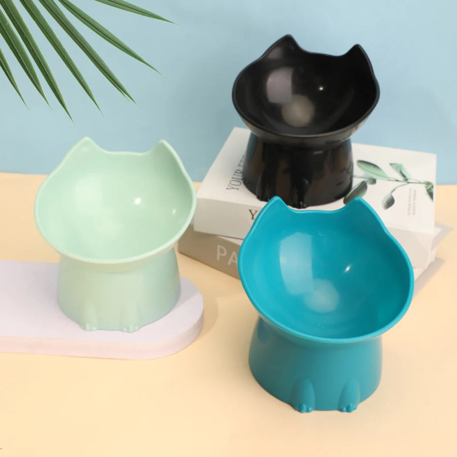 Elevated Tilted Cat Bowl