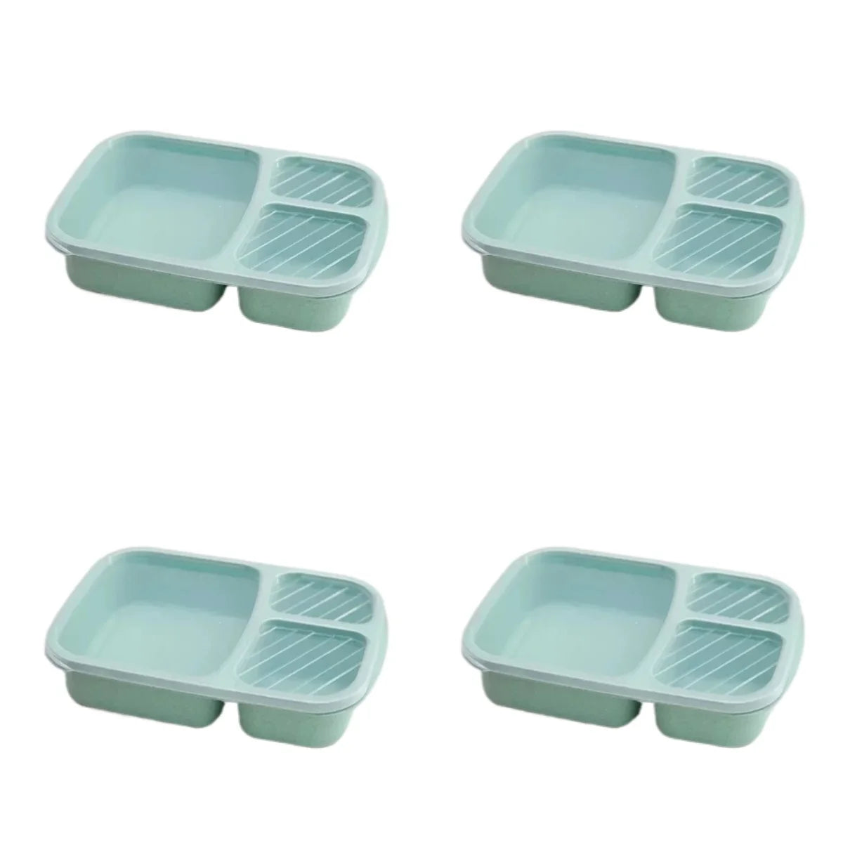 3 Compartment Food Storage Container for Meal Prep & School Lunches