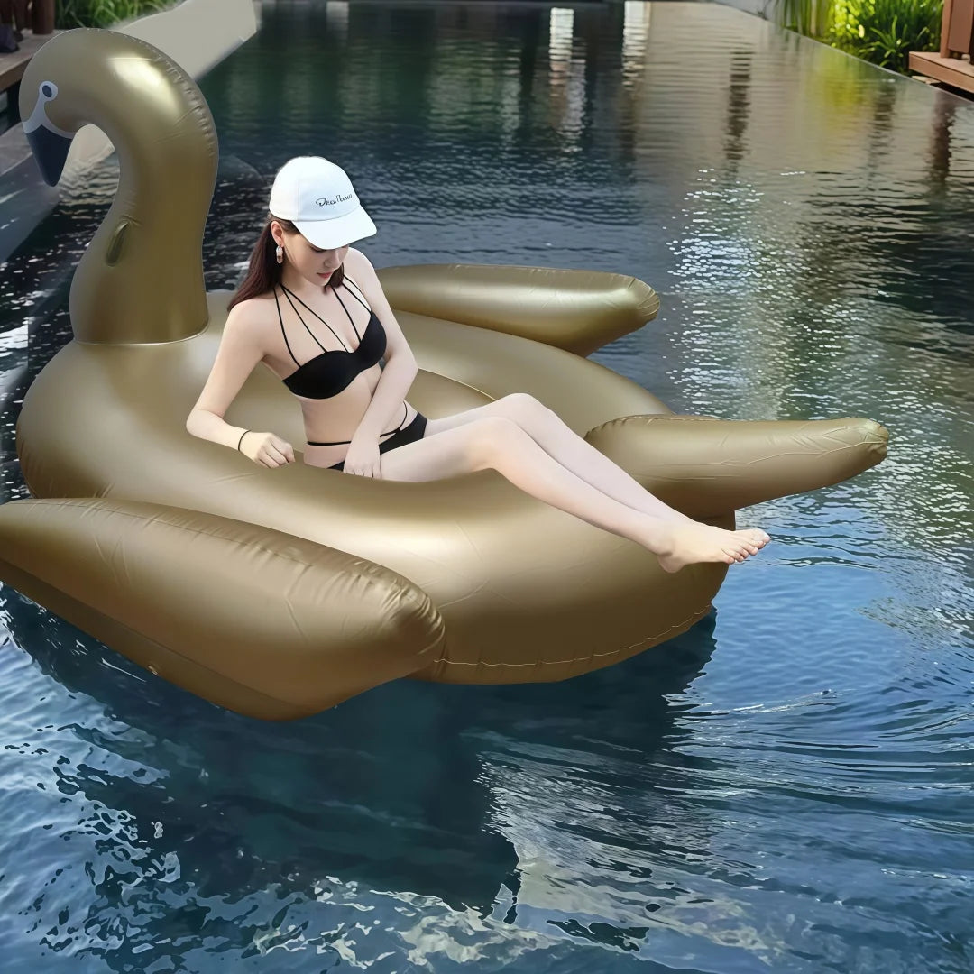 Giant Inflatable Swan Pool Float