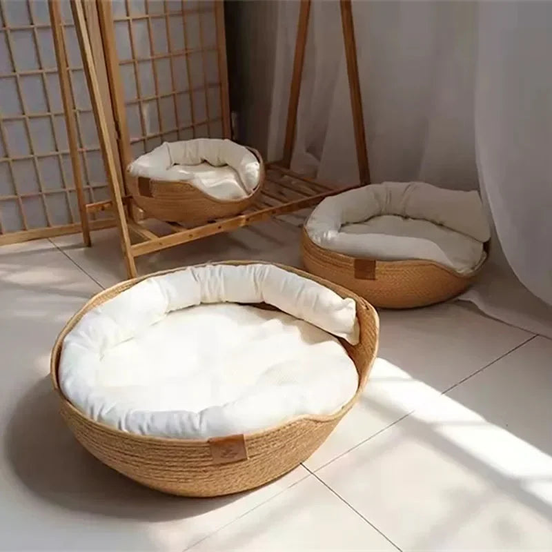 Soft Pet Bed Sofa with Removable Cushion
