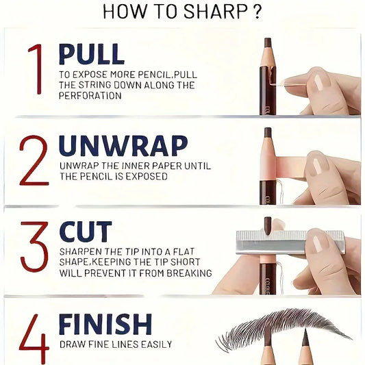 Pull Line Waterproof Eyebrow Pencil